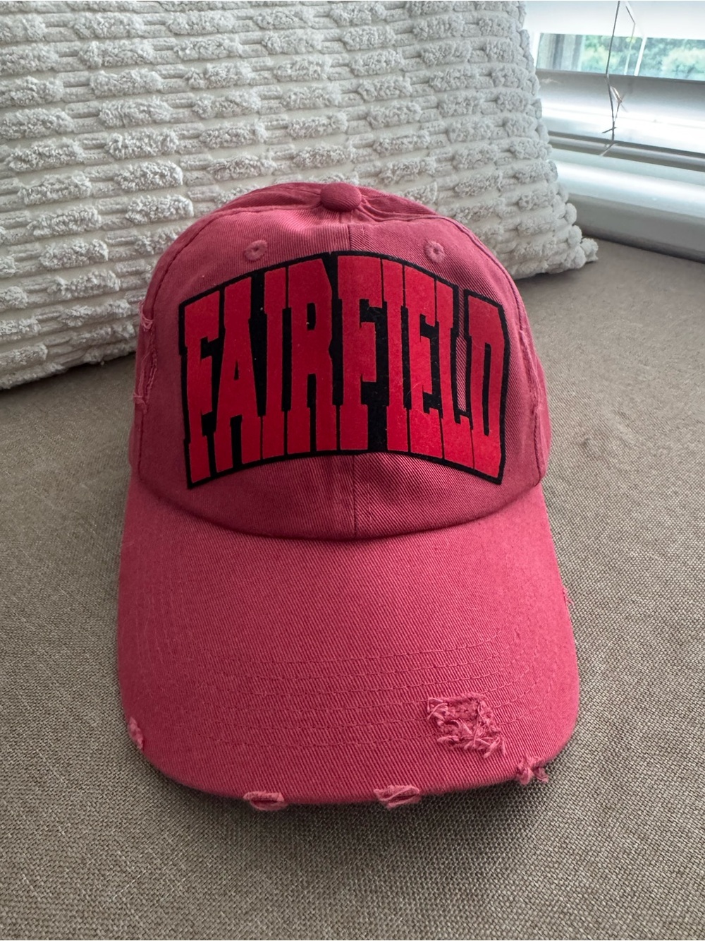 Custom distressed FAIRFIELD Baseball Cap- Brand New